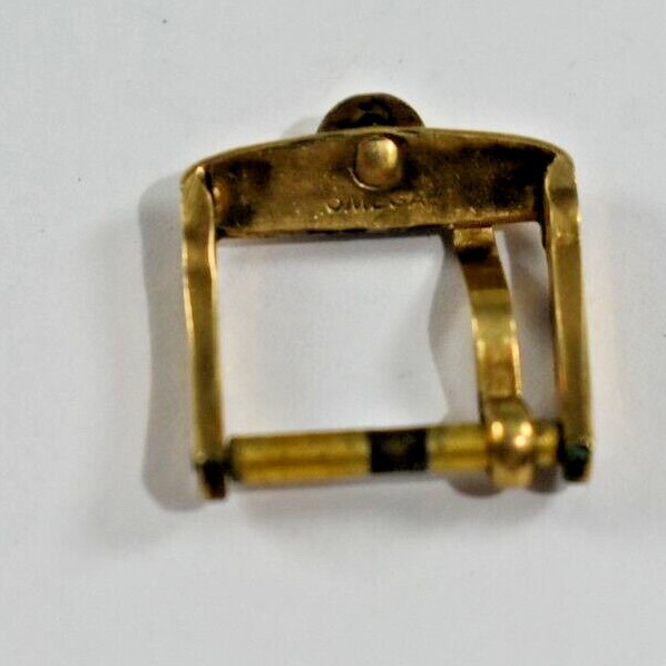 Vintage Omega Gold Tone Wrist Watch Band Buckle 12.95mm Inside lot.z