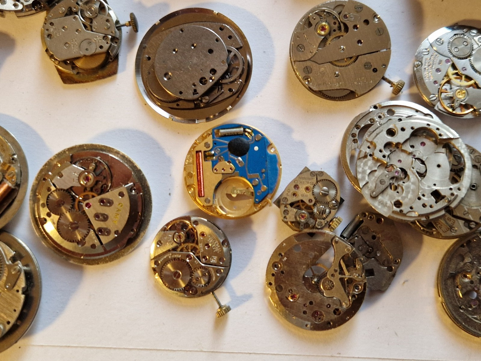 watchmaker movement lot timex rotary Eta Smiths Oris Balco camy mixed