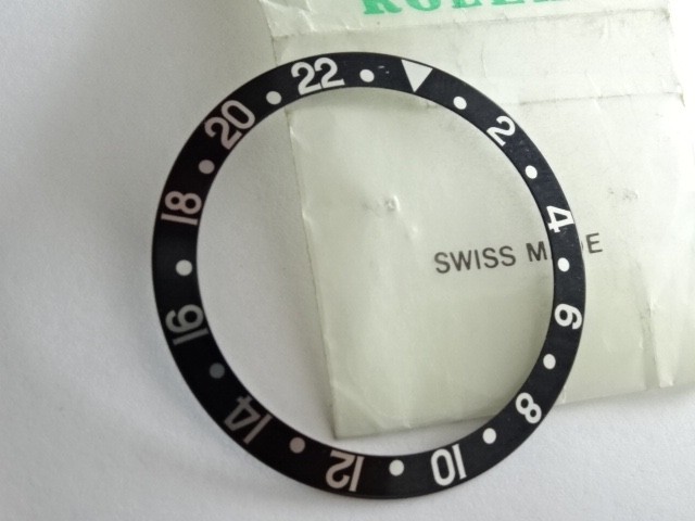 Genuine ROLEX GMT Master BLACK Inlay Bezel 16710 16700 16760 Insert new Conditio