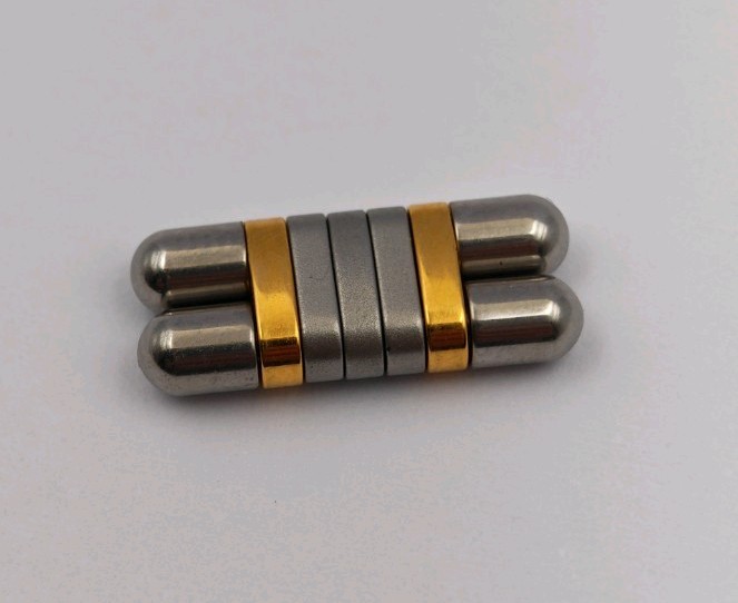 Cartier Must 21 Link 15mm Gold & Stain Steel Authentic