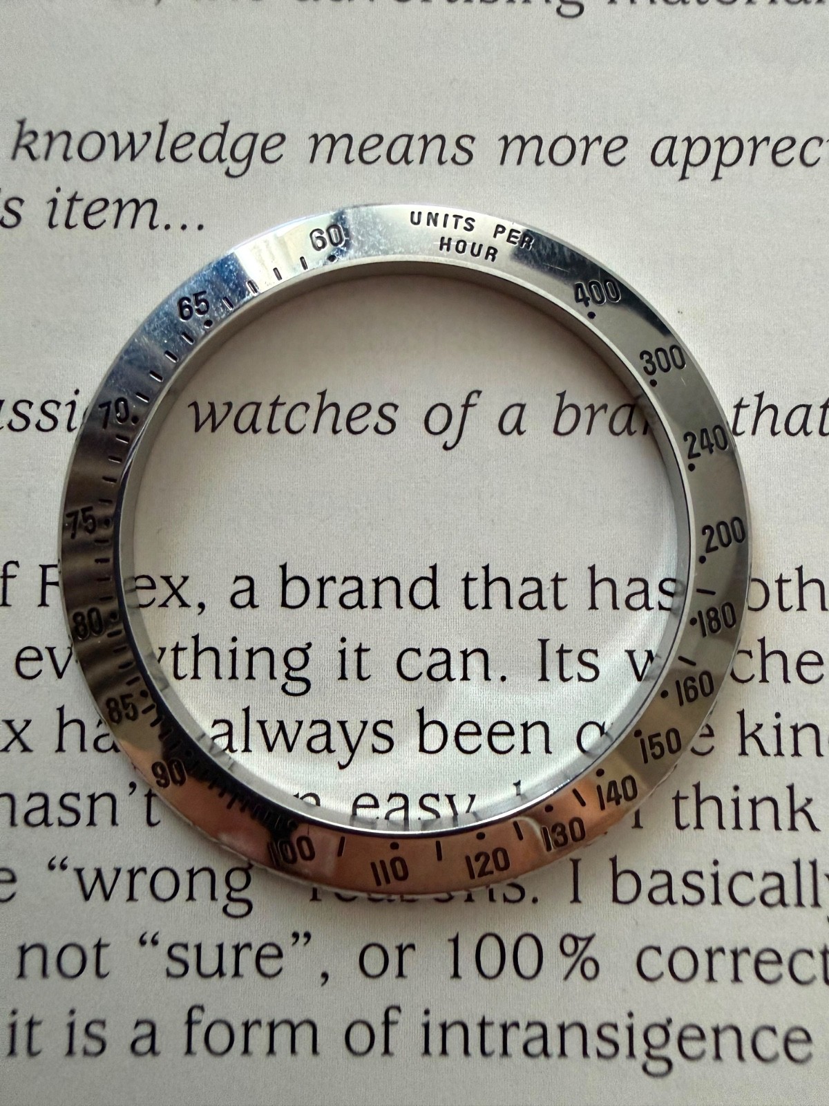 Genuine Rolex Daytona Bezel For 116520 16520 Steel