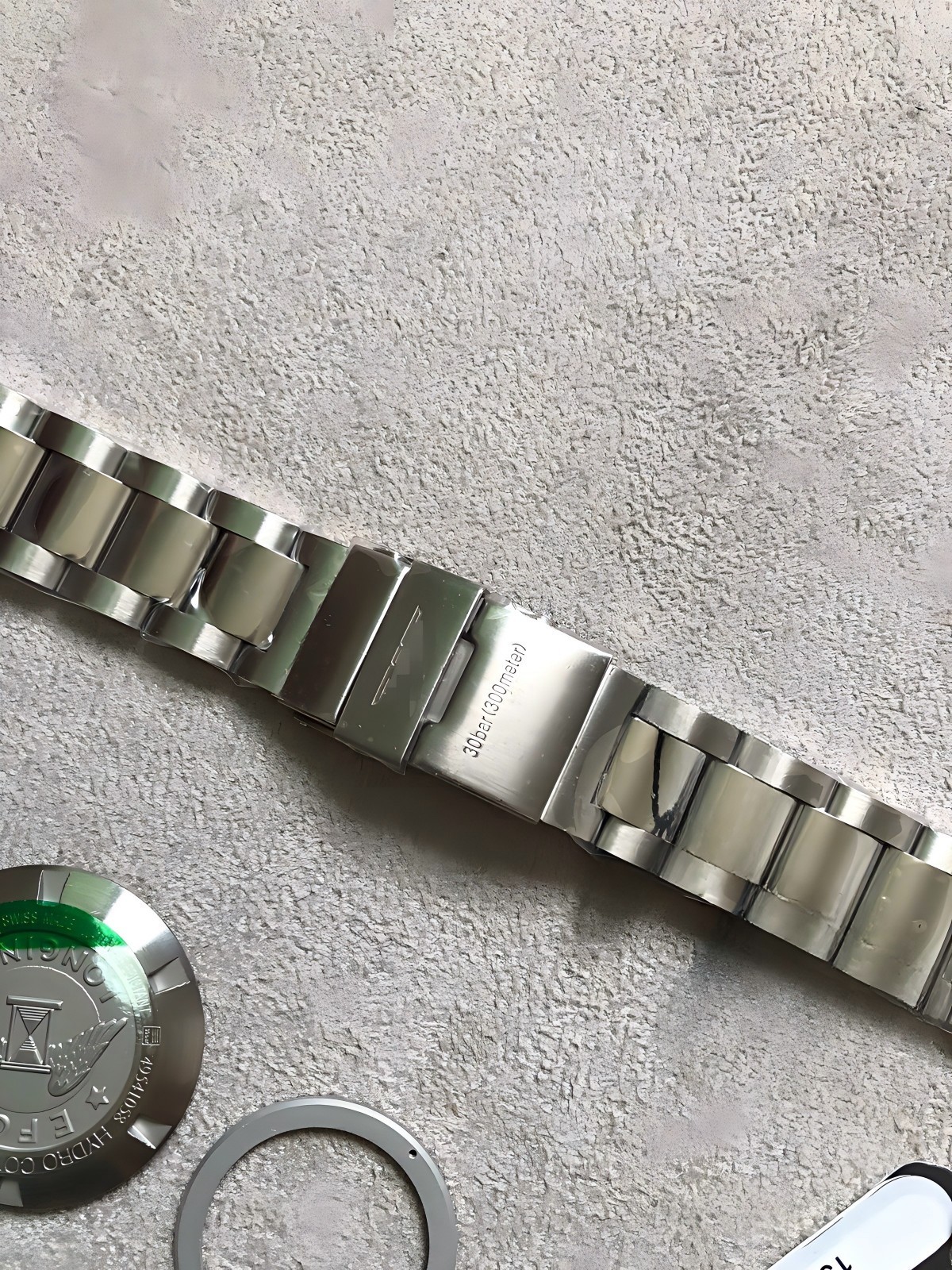 DIY SET for 2824 watch case + dial + hands + Strap sapphire 41mm
