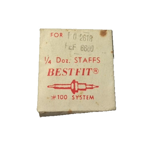 FEF Fleurier 6660 6662 6663 Balance Staff INCACOL .45 watch part 100/2618 2-PACK