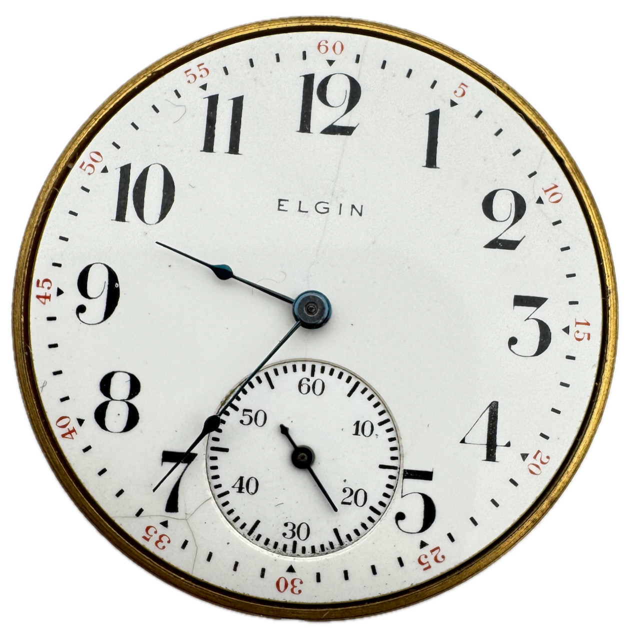 Antique 12s 1915 Elgin 7 Jewel Mechanical Pocket Watch Movement 311 USA