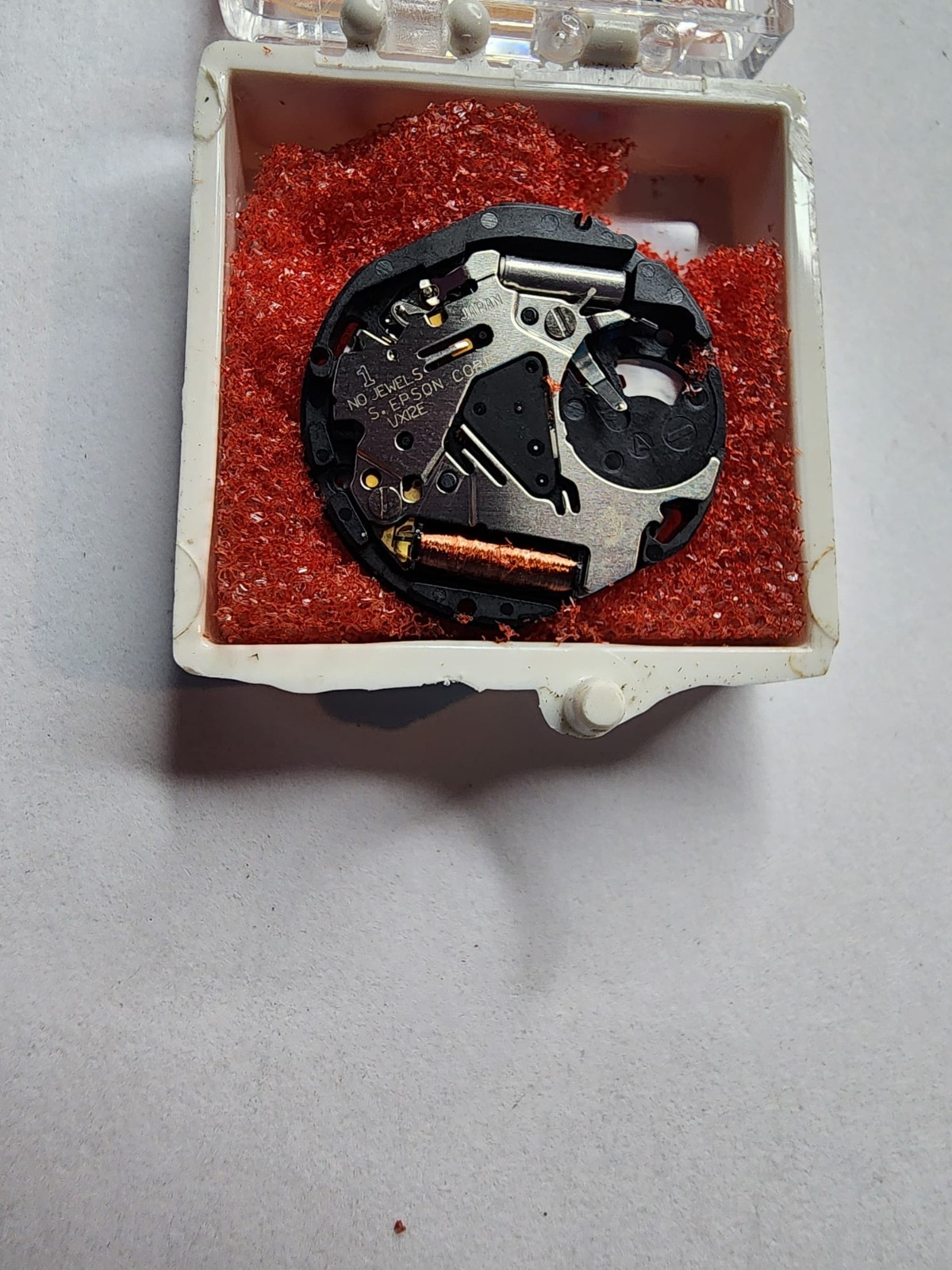 Vintage Borel V312/VX12 Quartz Watch Movement – 8¾ Rd x 2.56mm – Partial Box