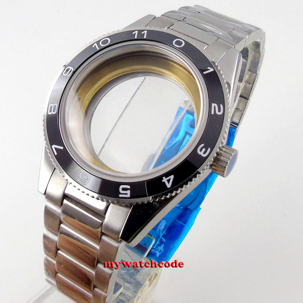 10atm 41mm ceramic bezel sapphire glass Watch Case fit for NH35 NH36 miyota 8215