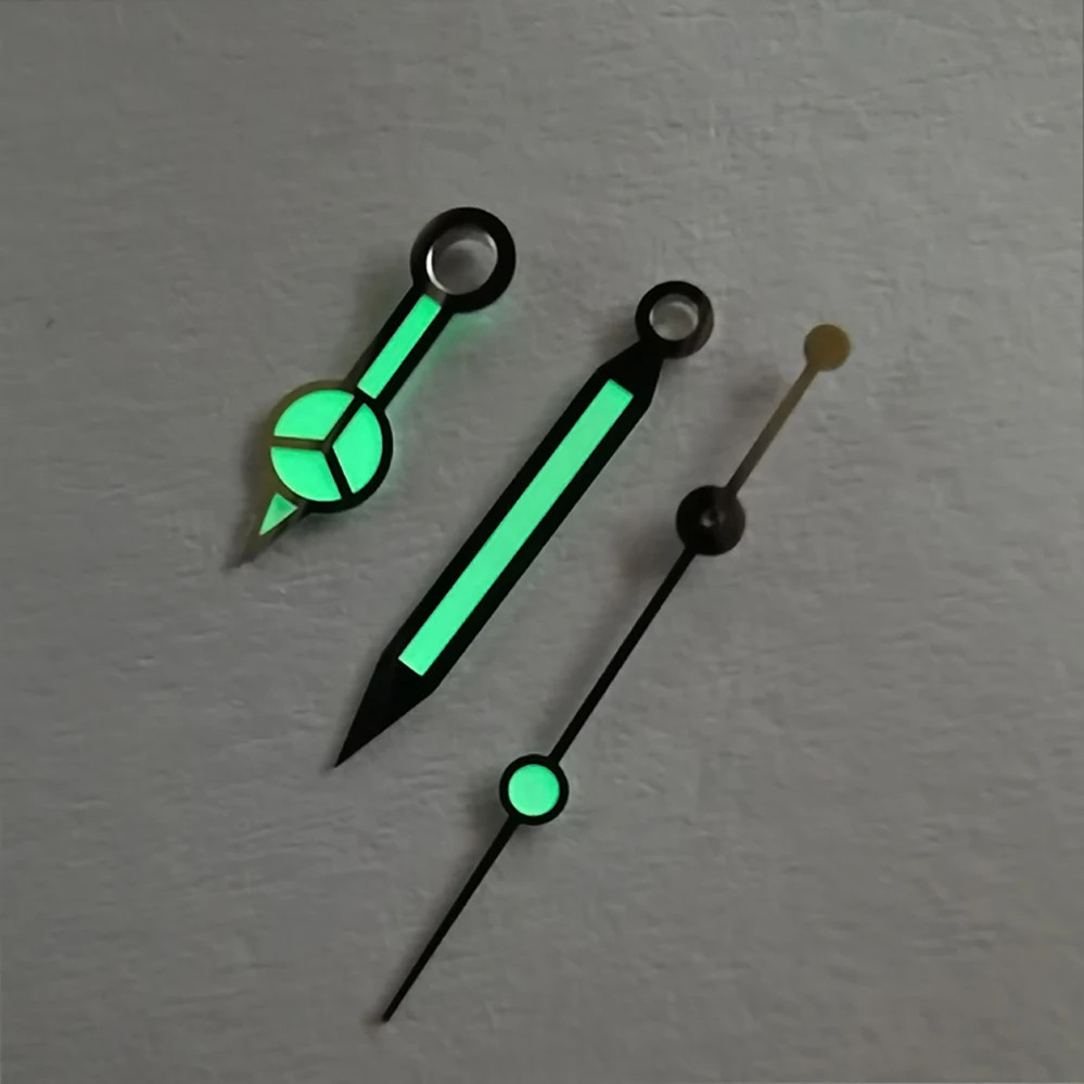 Green Luminous Watch Hands Set For Rolex Submariner 16610LV 16613 16610LN 3135