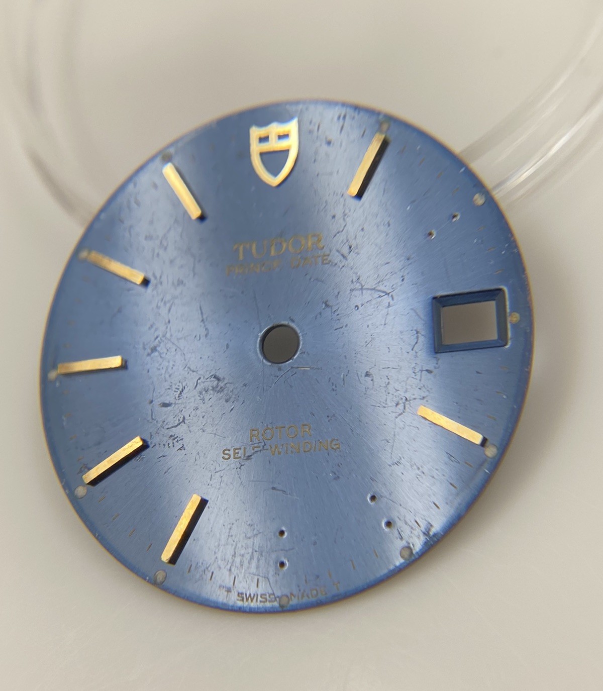 Genuine Tudor Prince Date Rotor 74000N Model Blue/Gold Cal. 2824-2 Dial