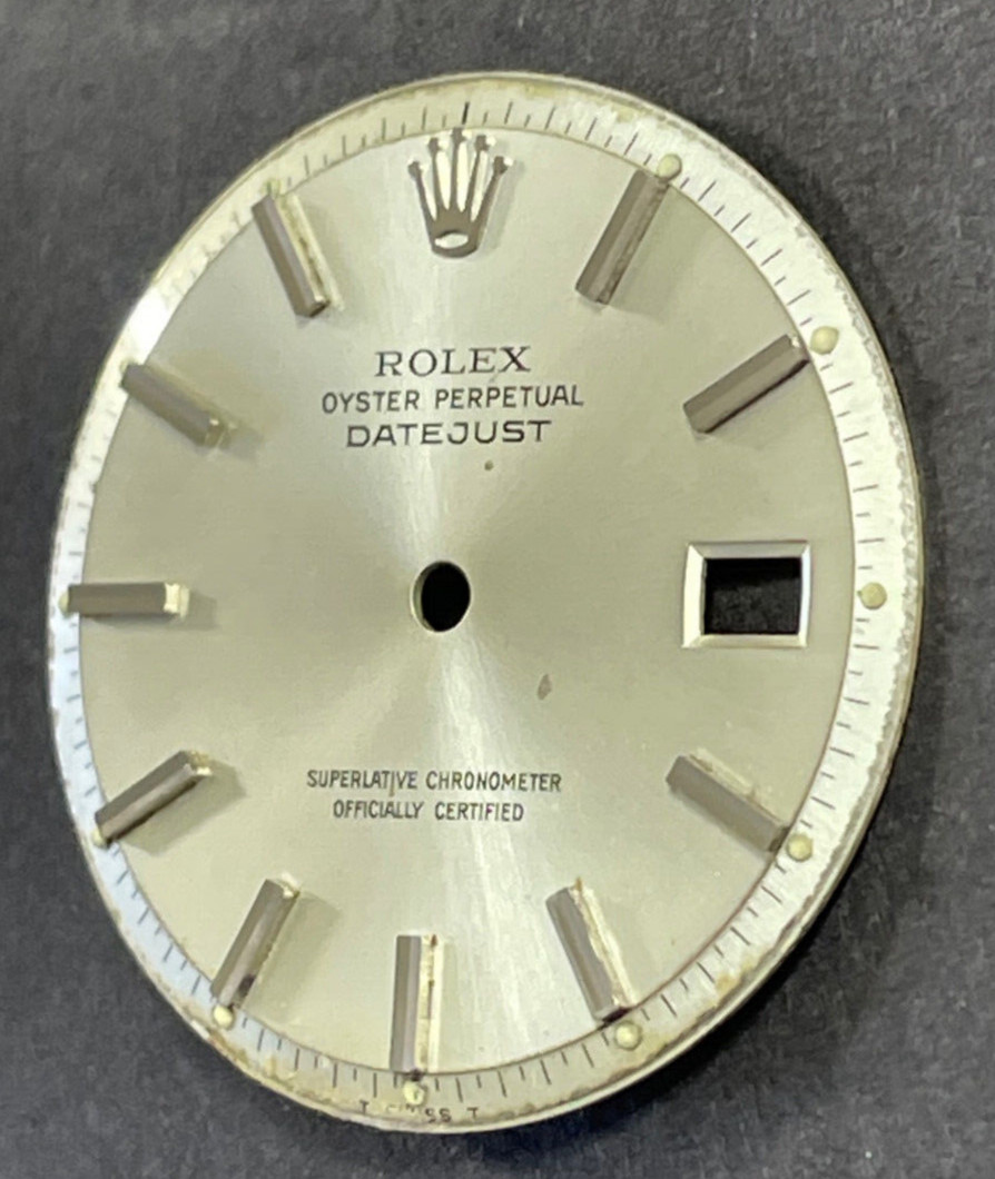 Vintage Rolex Oyster Perpertual Datejust Watch Dial For 36mm Case 1601 1603 1600