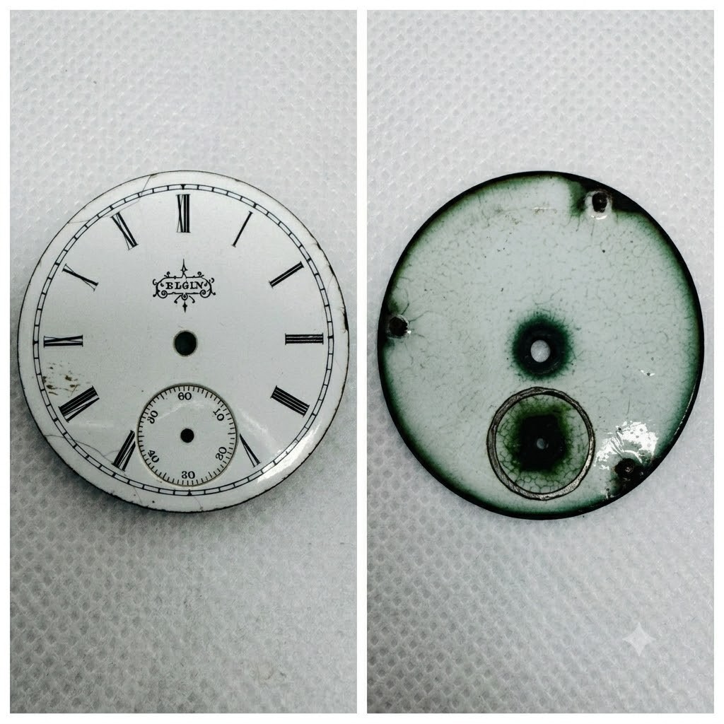 Vintage Watch Movement & Dial Parts Lot: Vulcain Waltham Bulova Elgin and more