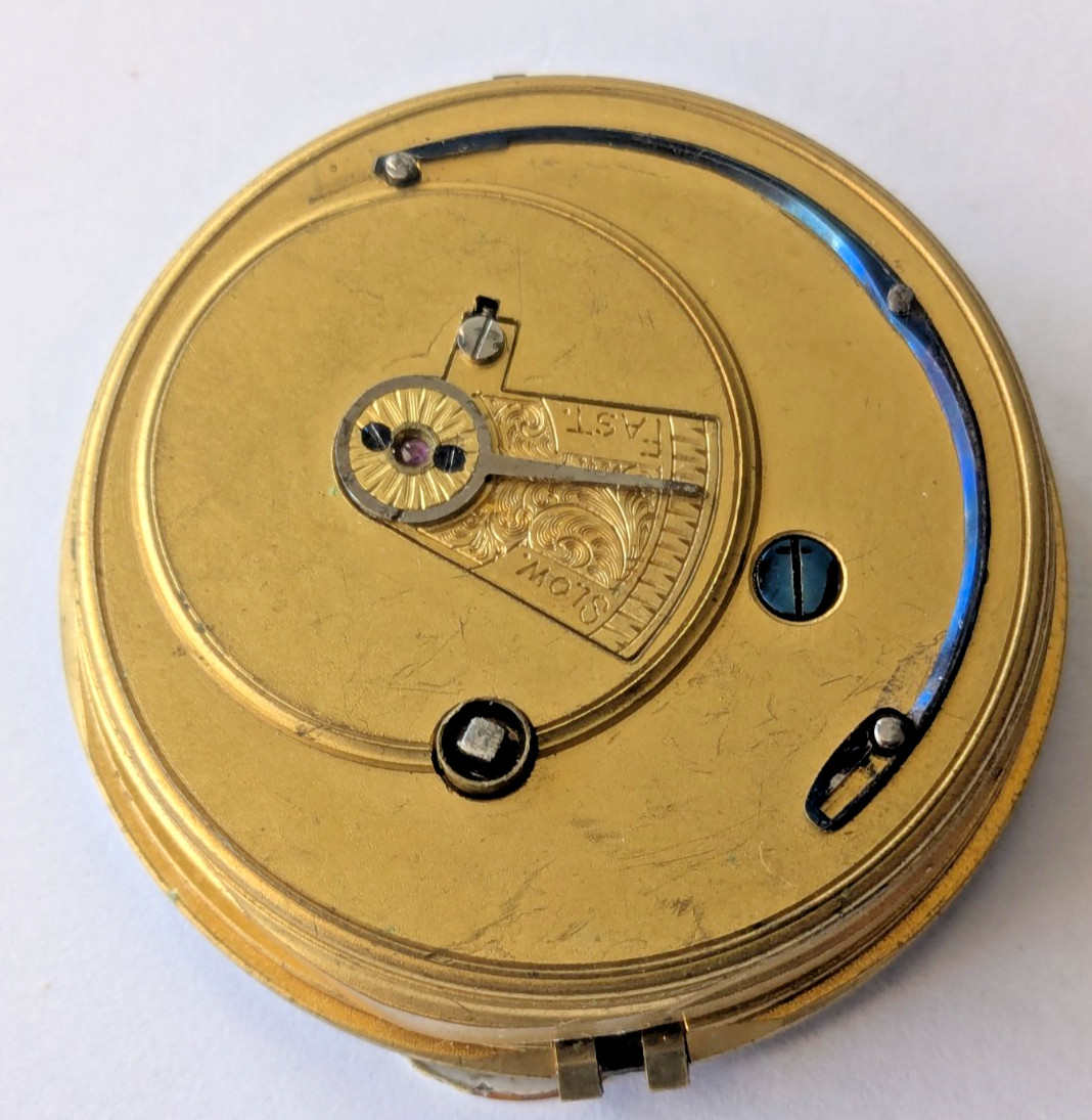 Antique R. Salisbury & Son Guildford English Pocket Watch Movement Clean 43m F15