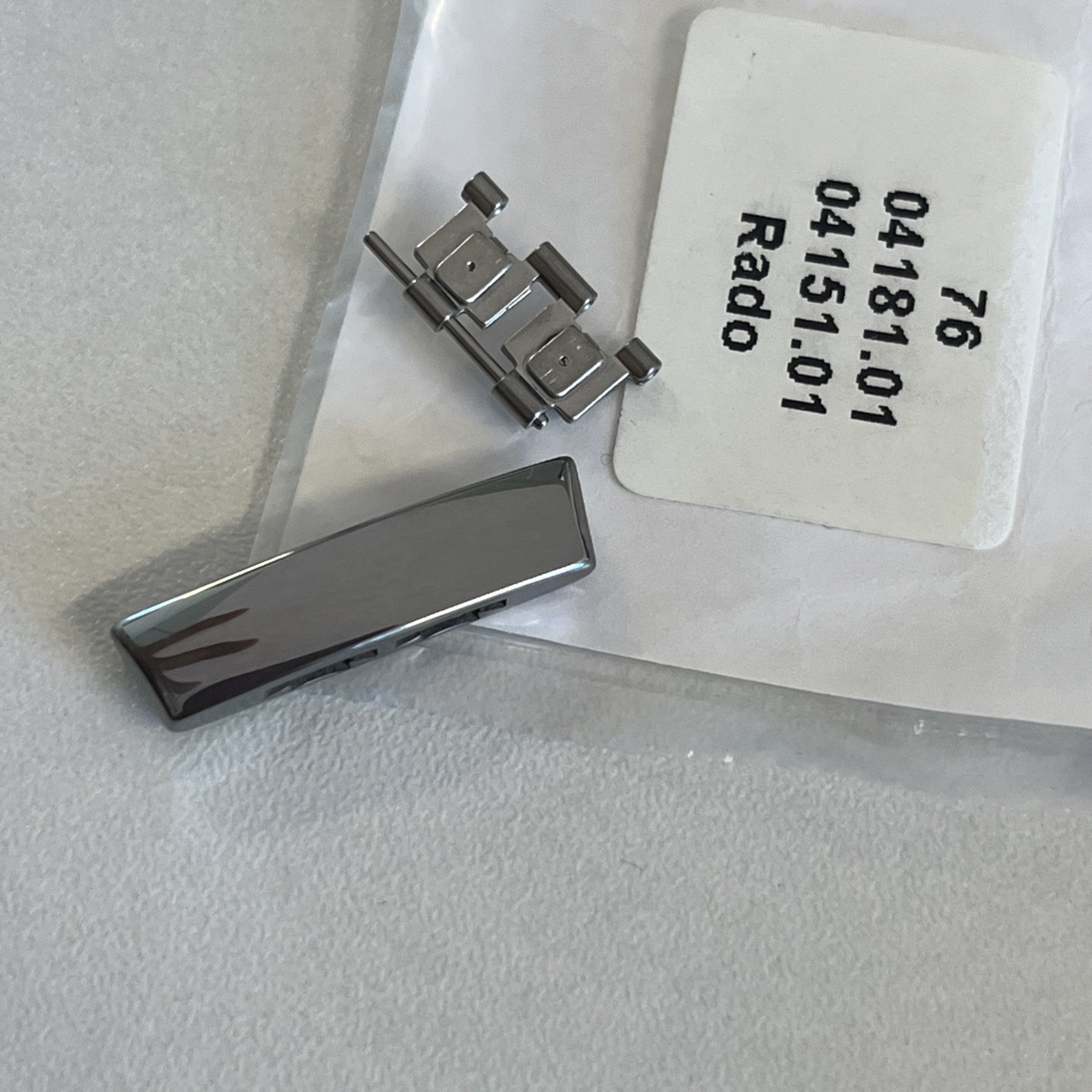 RADO ORIGINAL Watch Link 20mm GREY CERAMIC SINTRA SWISS MADE SEALED OEM