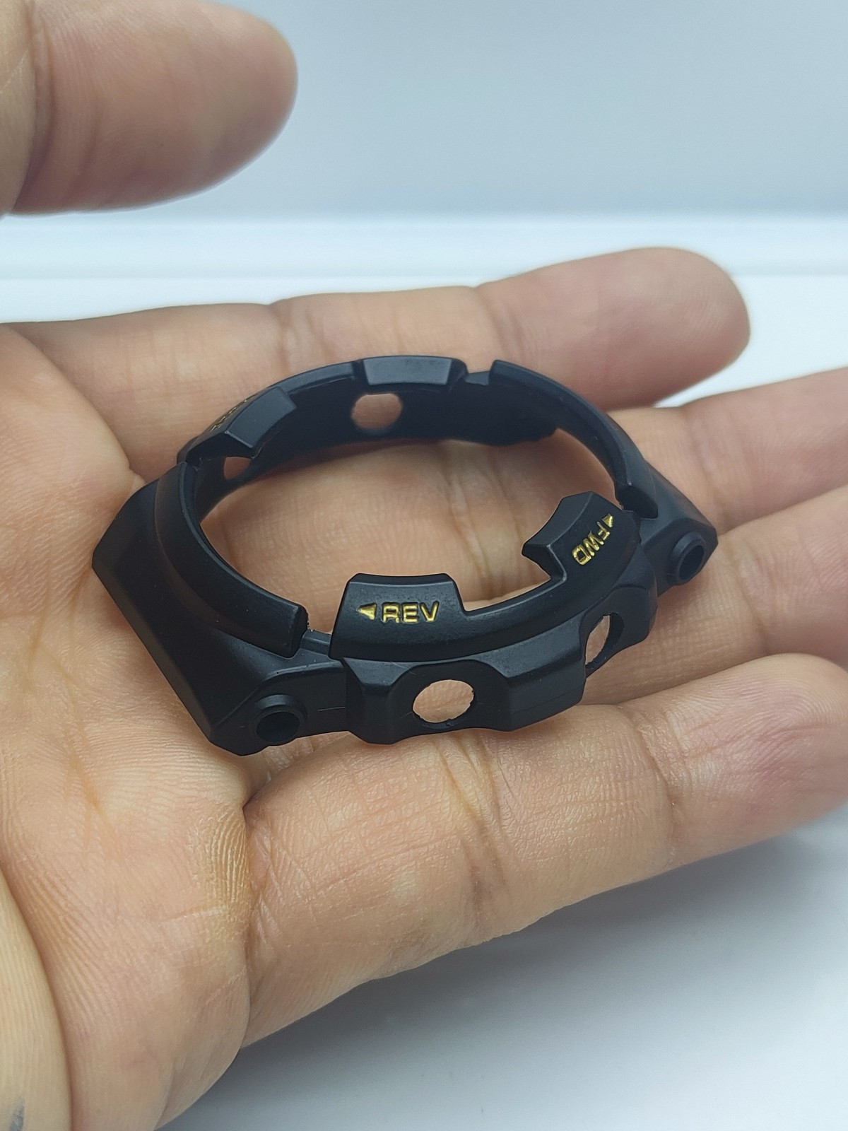 Vintage MRG-1 “TITANIUM” (1556) Replacement Custom Bezel Black GOLD Letters