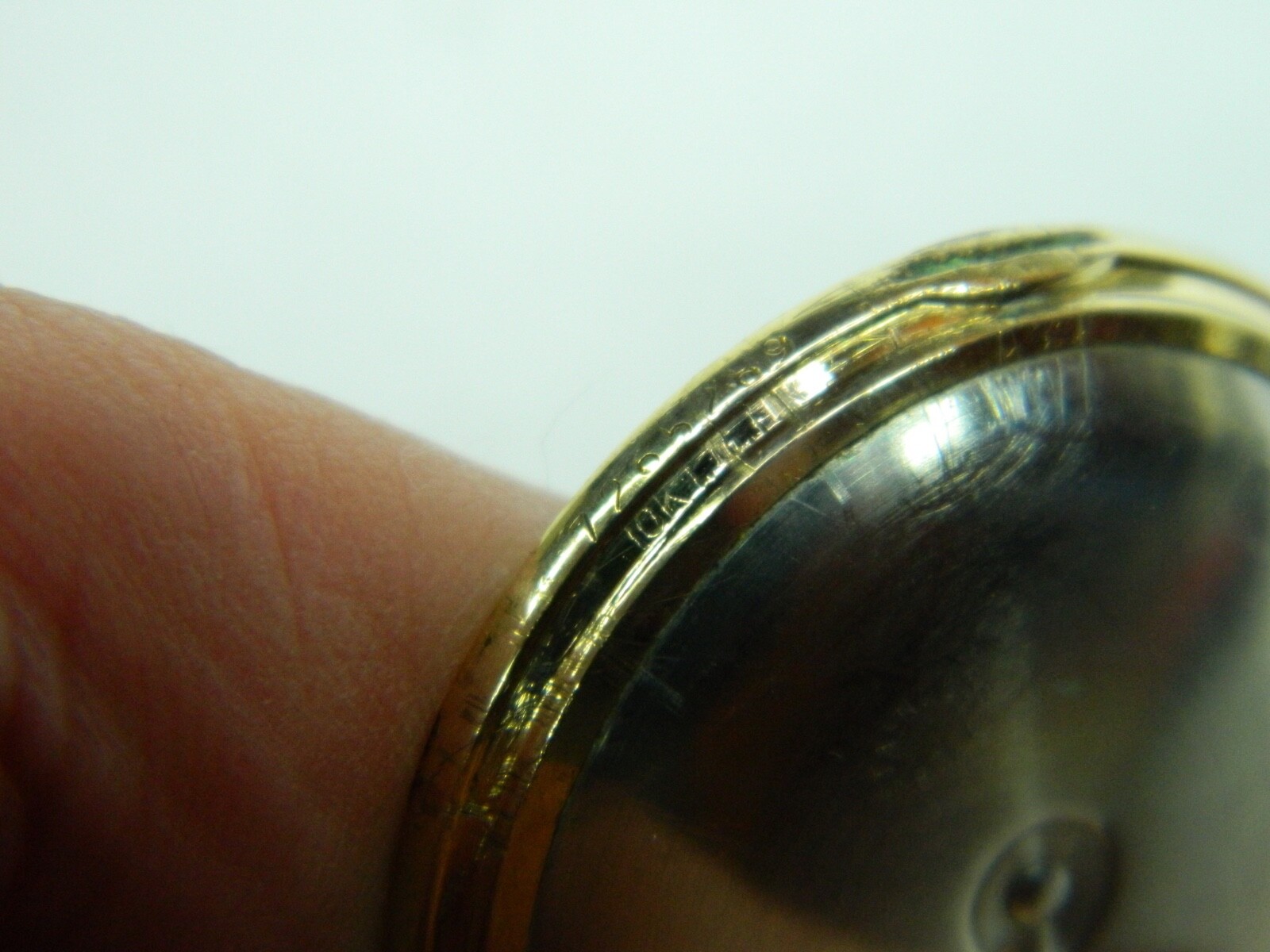 NICE VINTAGE BULOVA 10K GOLD FILLED STAINLESS STEEL BELL ALARM WATCH COVER 35mm