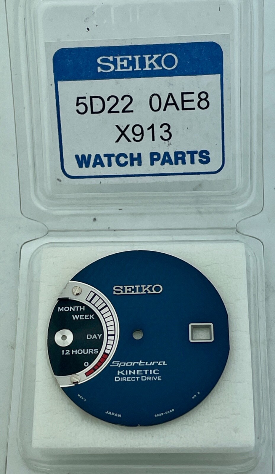 SEIKO GENUINE- SRG017 -SPORTURA KINETIC DIRECT DRIVE- BLUE DIAL PT# 5D220AE8X913