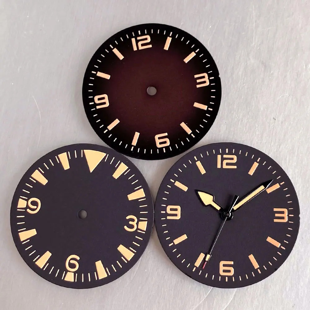 Tandorio New 31mm Vintage NH35 Watch Dial For Miyota 8215/NH35/PT5000 Movement