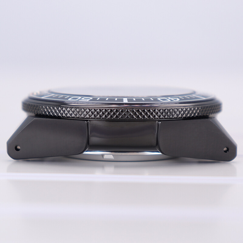 Modified Seiko Samurai 43.8mm Watch Cases Sapphire Glass For Seiko NH35 Movement
