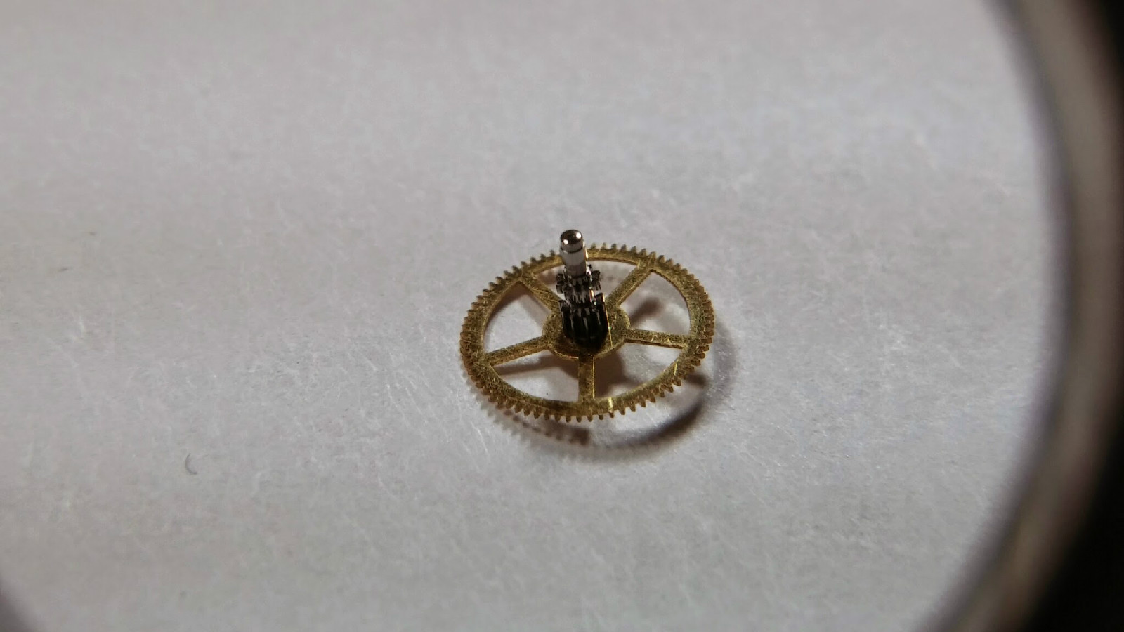 Authentic NEW Le Coultre 818 201 Center Wheel and Cannon Pinion, watch parts