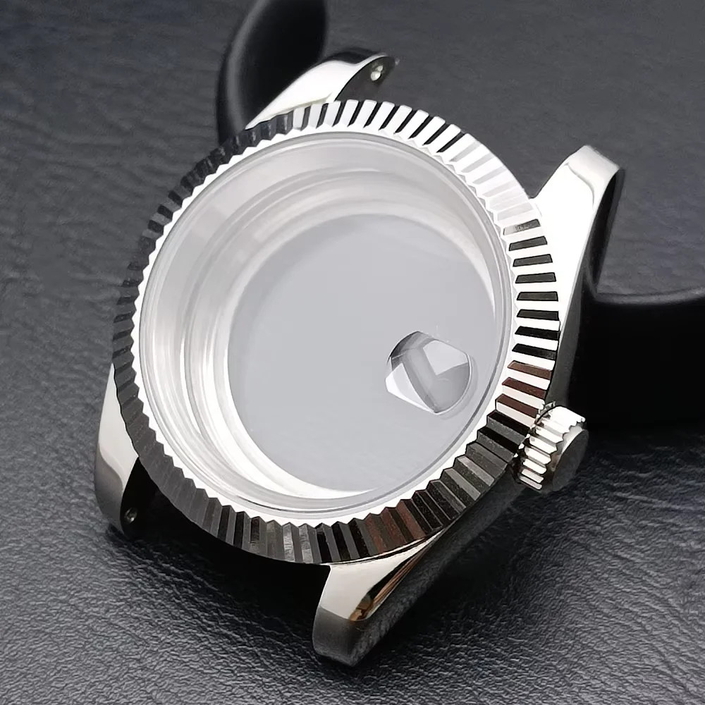 39/41mm Steel Watch Case NH35 Movement Sapphire Crystal 20mm Band Mod Parts