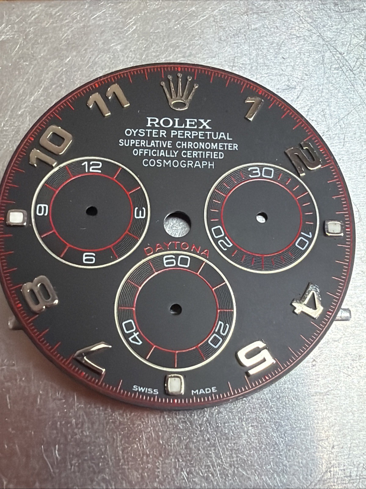 Rolex Slate Black Racing Arabic dial genuine for Daytona 116520 116519 116509