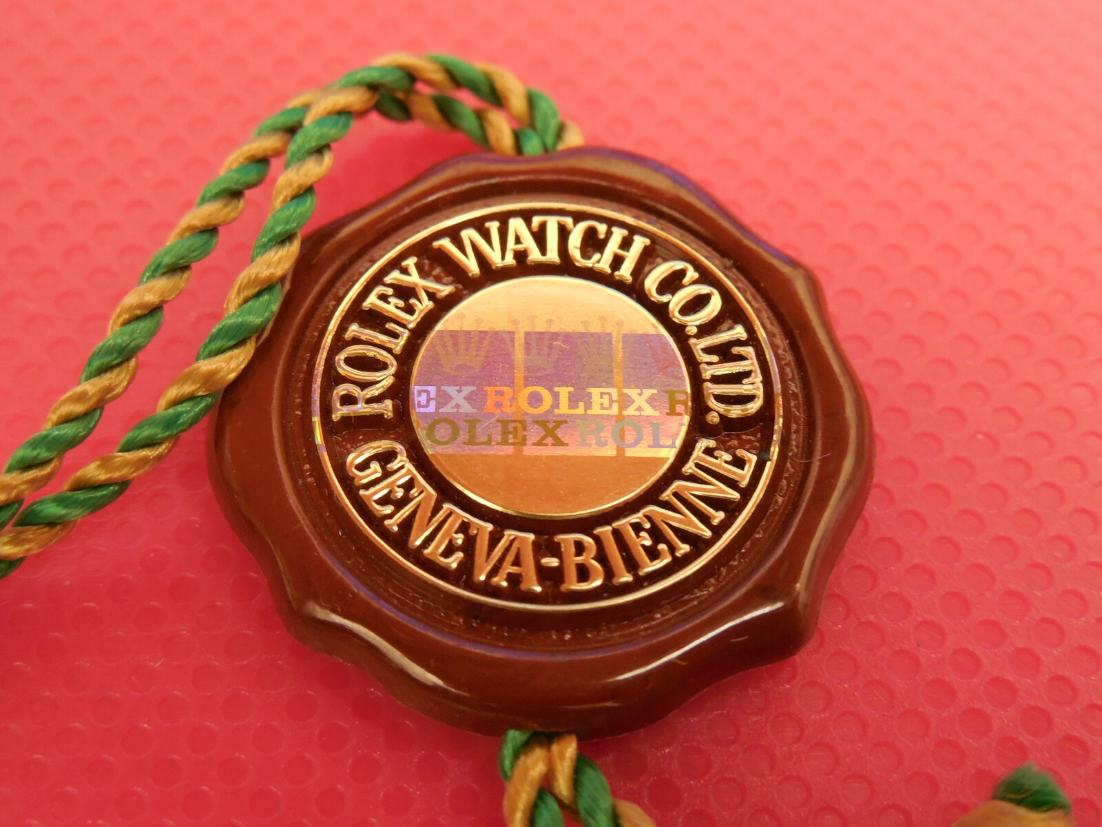 GENUINE ROLEX OFFICIALLY CERTIFIED CHRONOMETER RED TAG VINTAGE COLLECTIBLE TYPE2