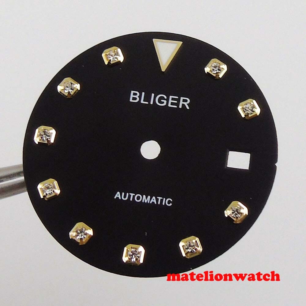 29.3mm Sterile Watch Dial For Mingzhu2813 Miyota 8215 821A Movement Date Window