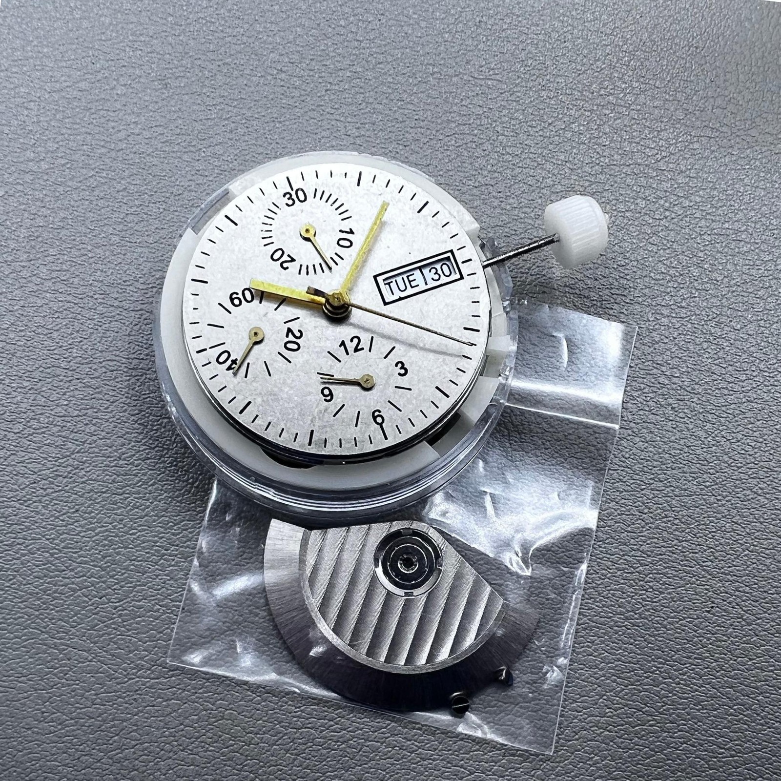 Chinese 7750 Automatic Chronograph Movement Day Date@3 ETA 7750 Configuration