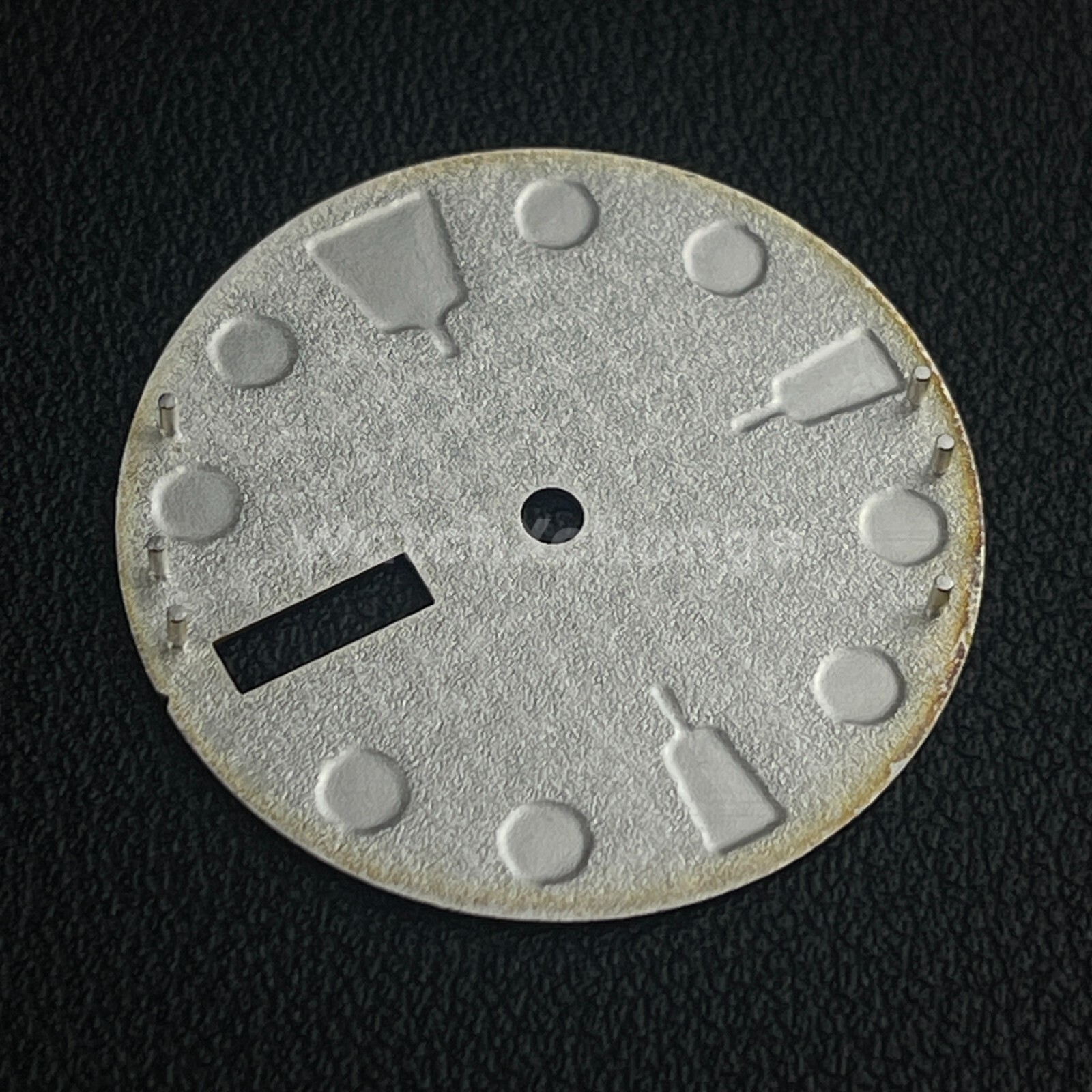 28.5mm Dark Brown Stucco Texture Watch Dial Face for SEIKO NH36 Movement
