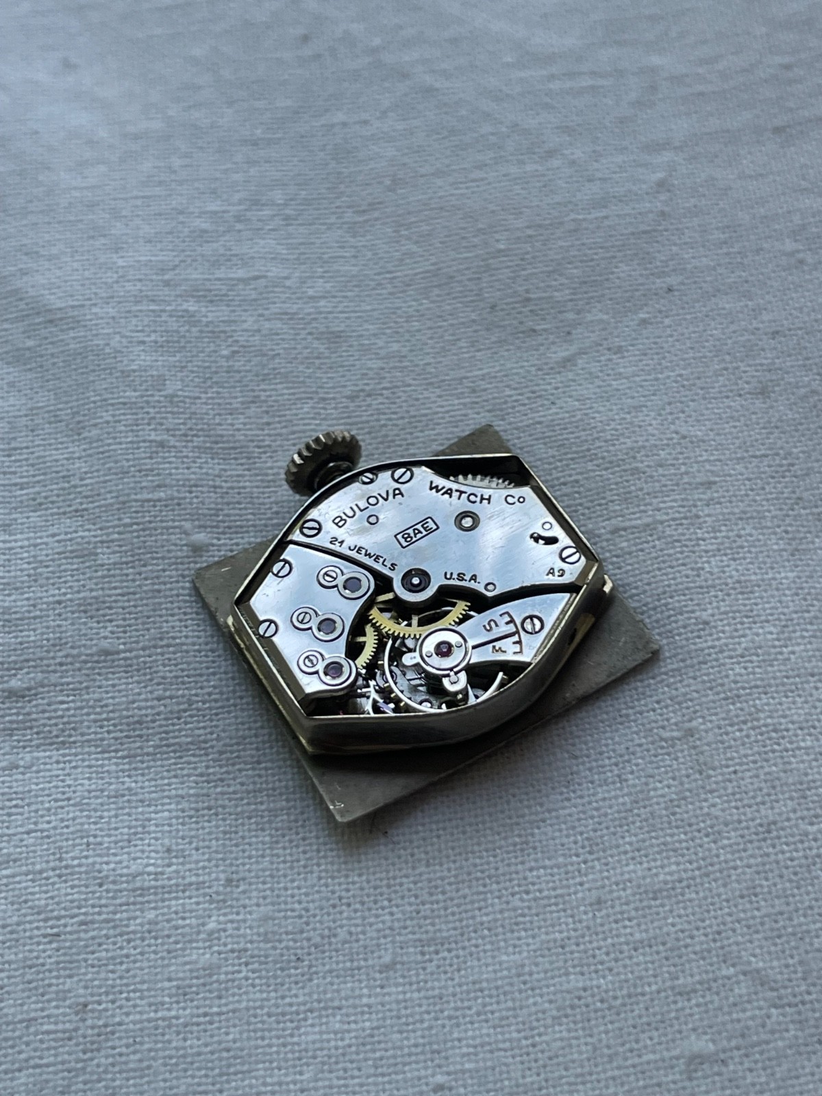 Bulova 8AE – movement for mens watch AS IS, lot1707