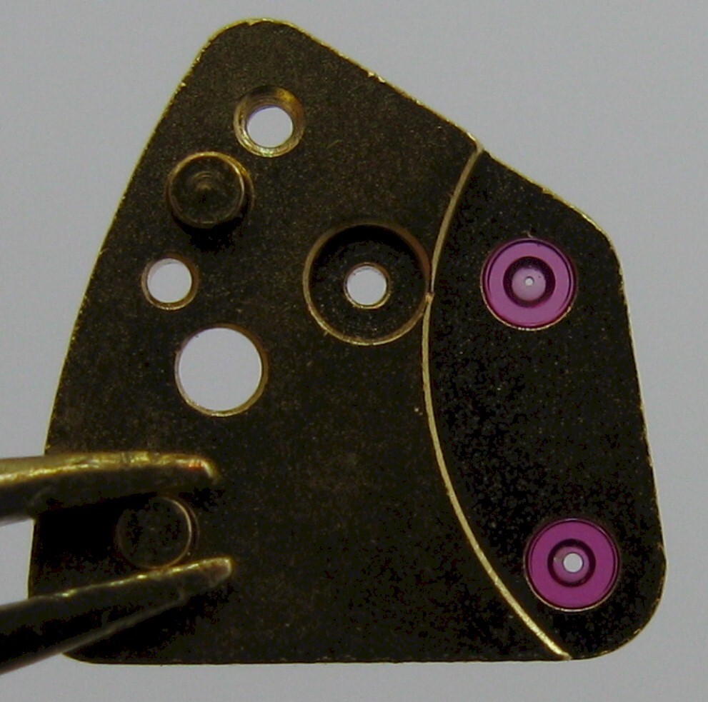 Poljot 3133 chronograph … watch movement part escape wheel bridge + … #110