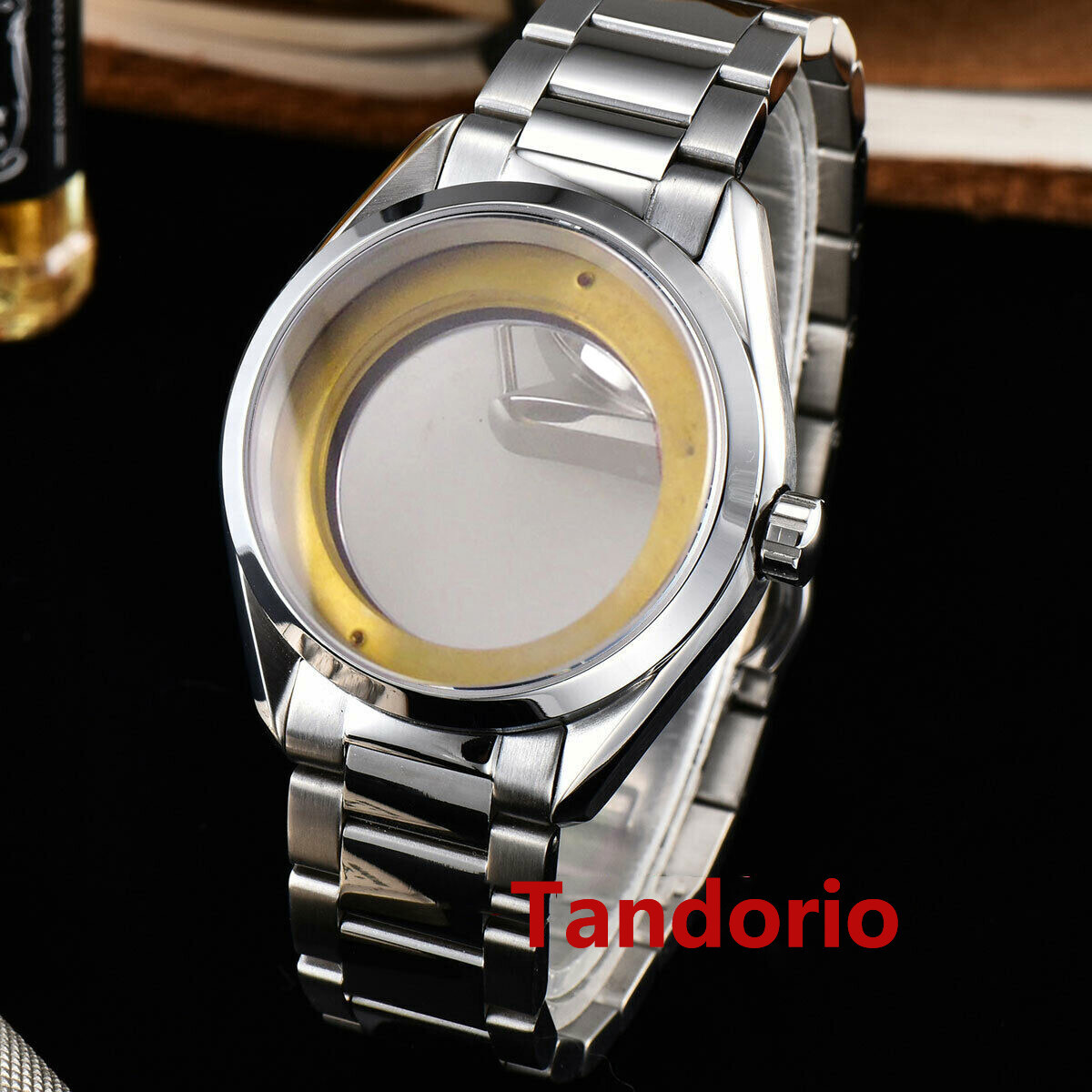 41mm Watch Case Sapphire Glass Fit NH34 NH35 NH36 ETA 2836 Miyota 8215 Movement