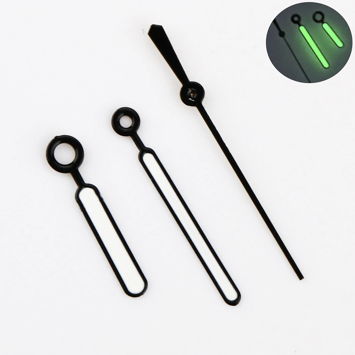 Aiguille NH35 Hands Set Rose Gold Silver Watch Hands Green Luminous for NH34 NH3