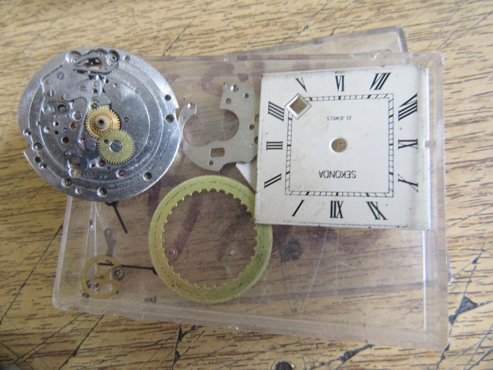 JOB LOT VINTAGE WATCH PARTS. SEKONDA, TREBEX, ETC, SPARES OR REPAIR