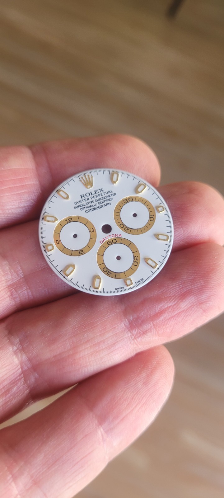 Rolex 100% Genuine Beautiful White Daytona dial for 116523, 116503, 116508, Etc.
