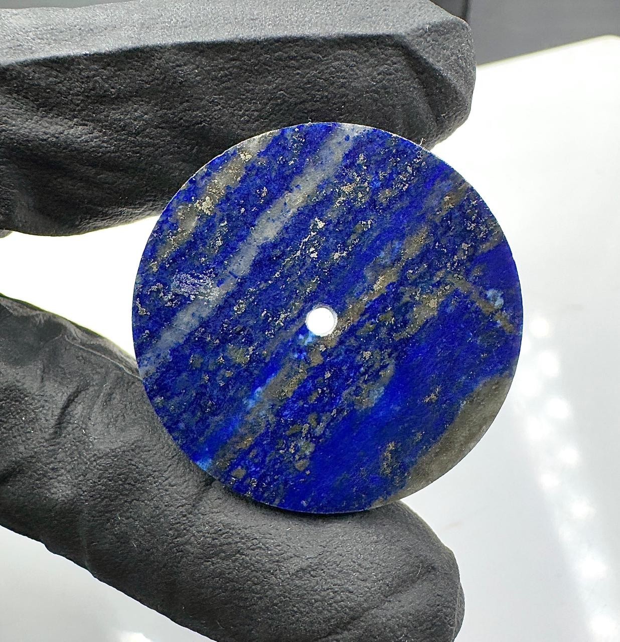 Blue Lapis lazuli Watch Dial: 31.5 mm Gemstone Cabochon GMC-616