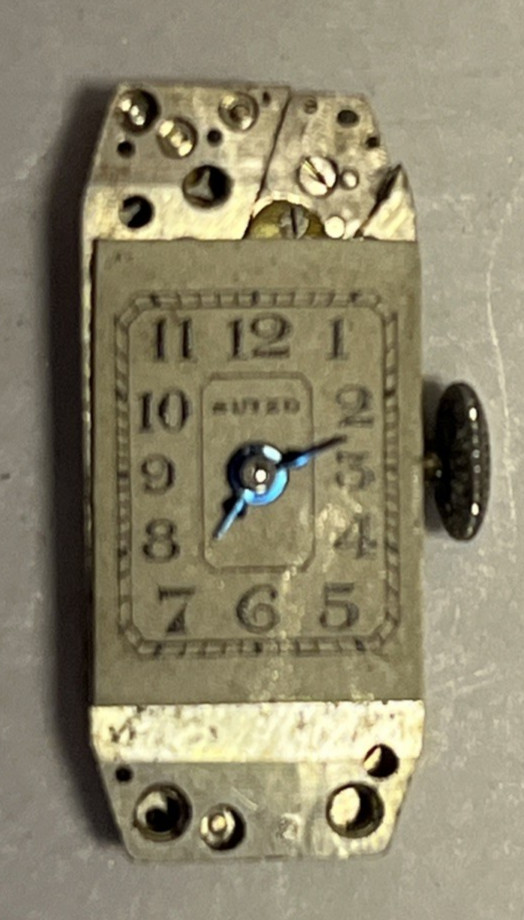 Vintage Suizo 935 Silver Hallmark Ladies Wrist Watch Art Deco 1920s Not Working