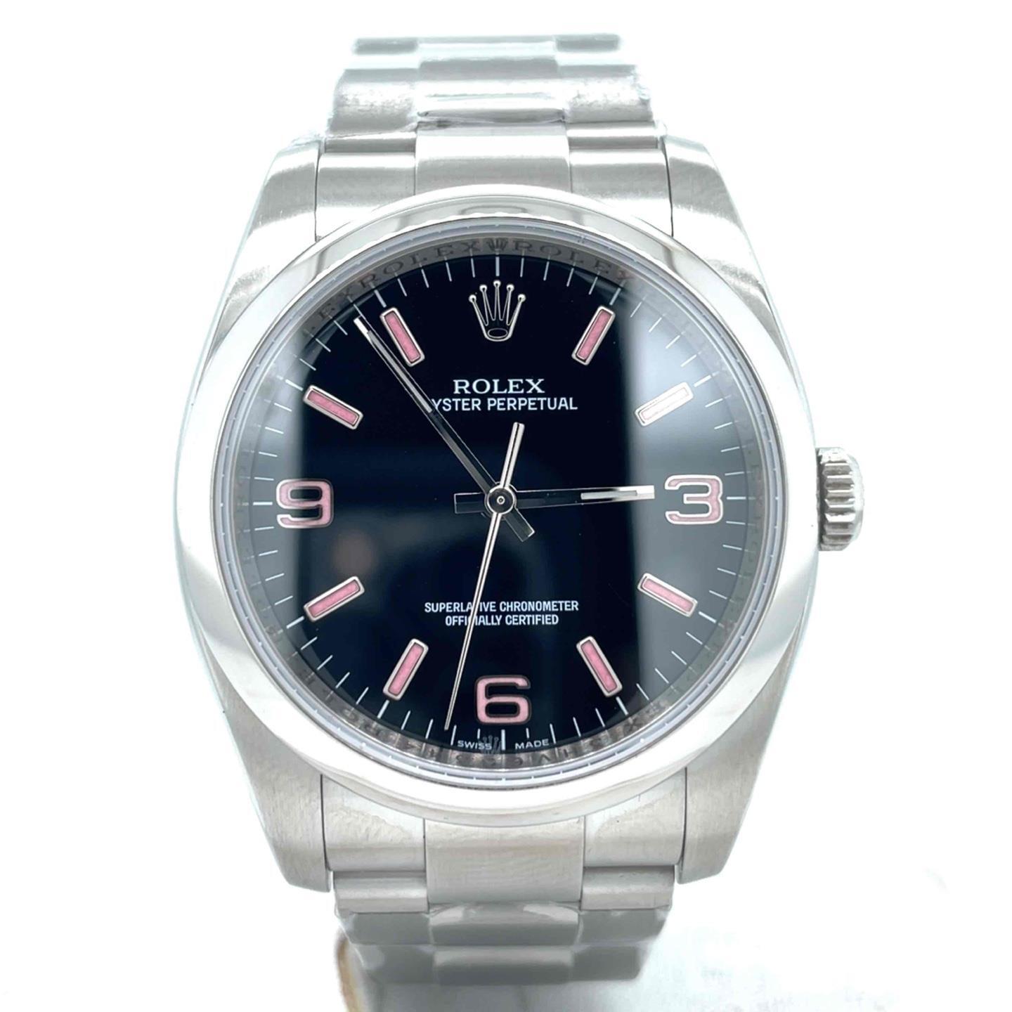 Rolex Oyster Perpetual Automatic 36mm Steel Black Dial Men’s Watch 116000BKAPSO