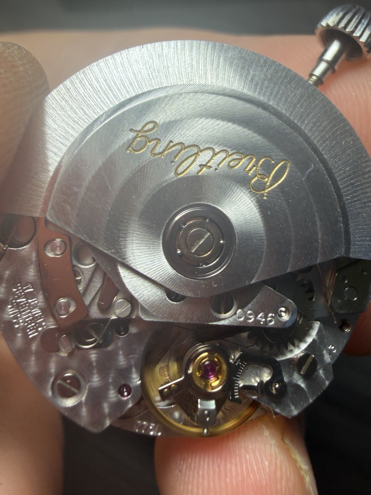 Breitling Chronomat Calibre 7750 Auto Watch Movement Dial Crown Hands J13048!