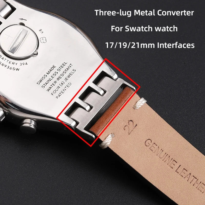 Steel Watch Strap for Swatch End Link Adapter 17mm 19mm 21mm Connector Tool Kit