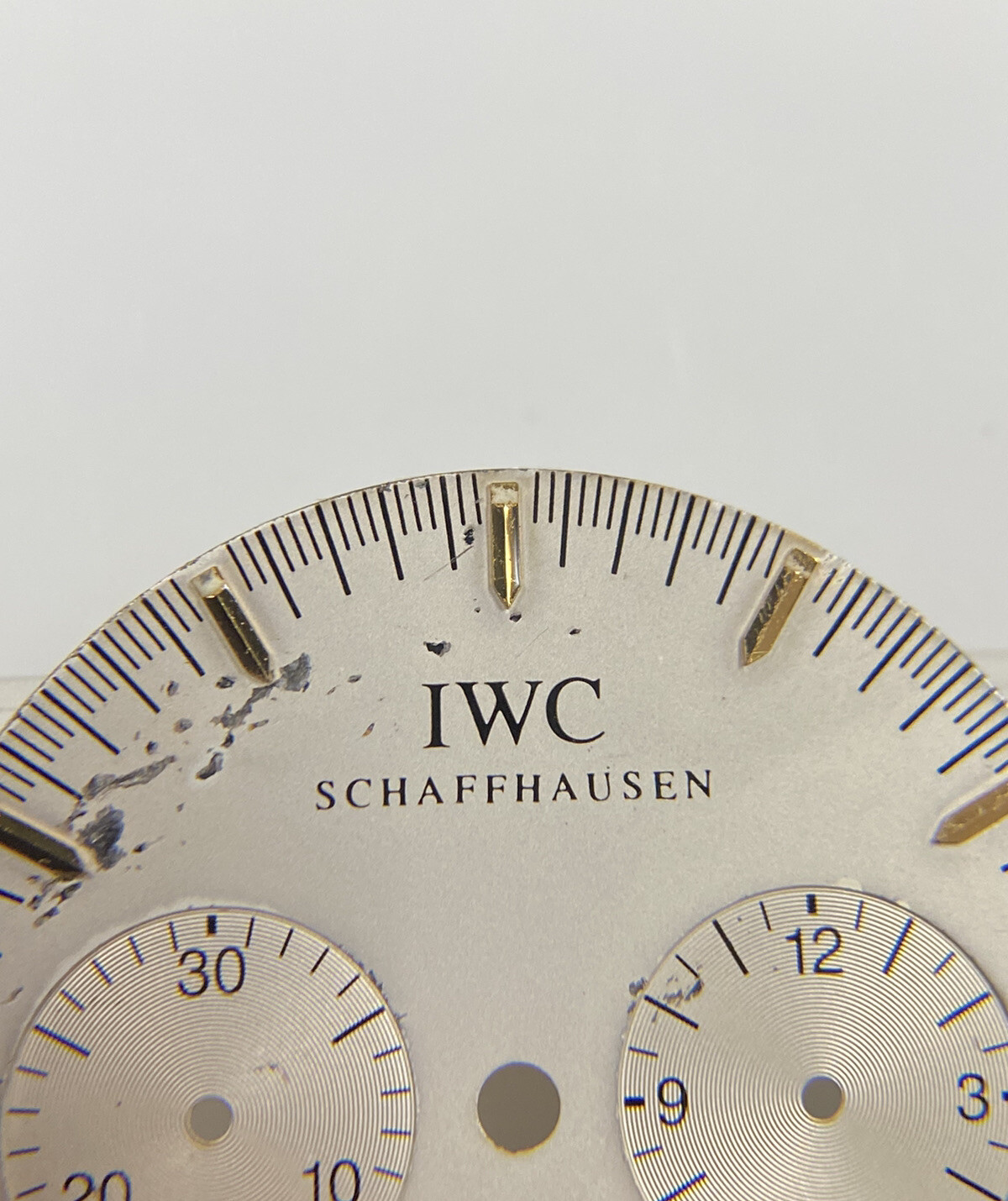Original IWC Schaffhausen GST Chronograph 3727-03 Silver/Gold 27mm Dial