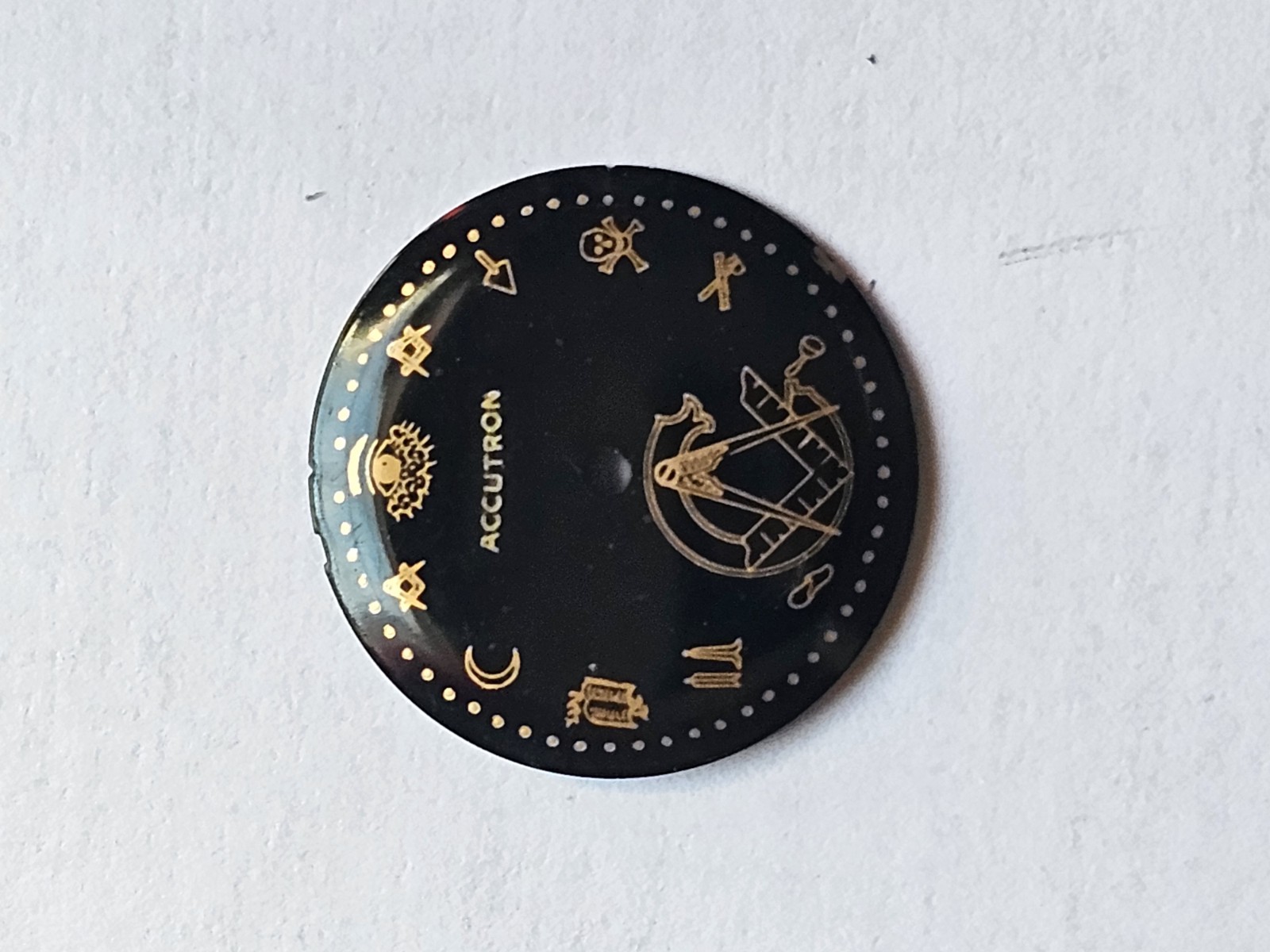 Bulova Arccutron Dial Only For Cal 214 Mason Dial Service Dial Black All…