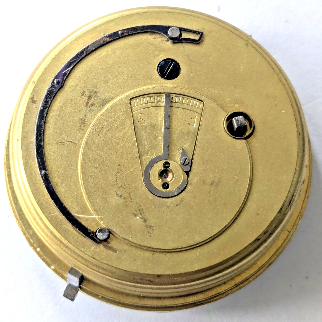 Antique English Lever Pocket Watch Movement Working Balance Parts 39.9mm EL23