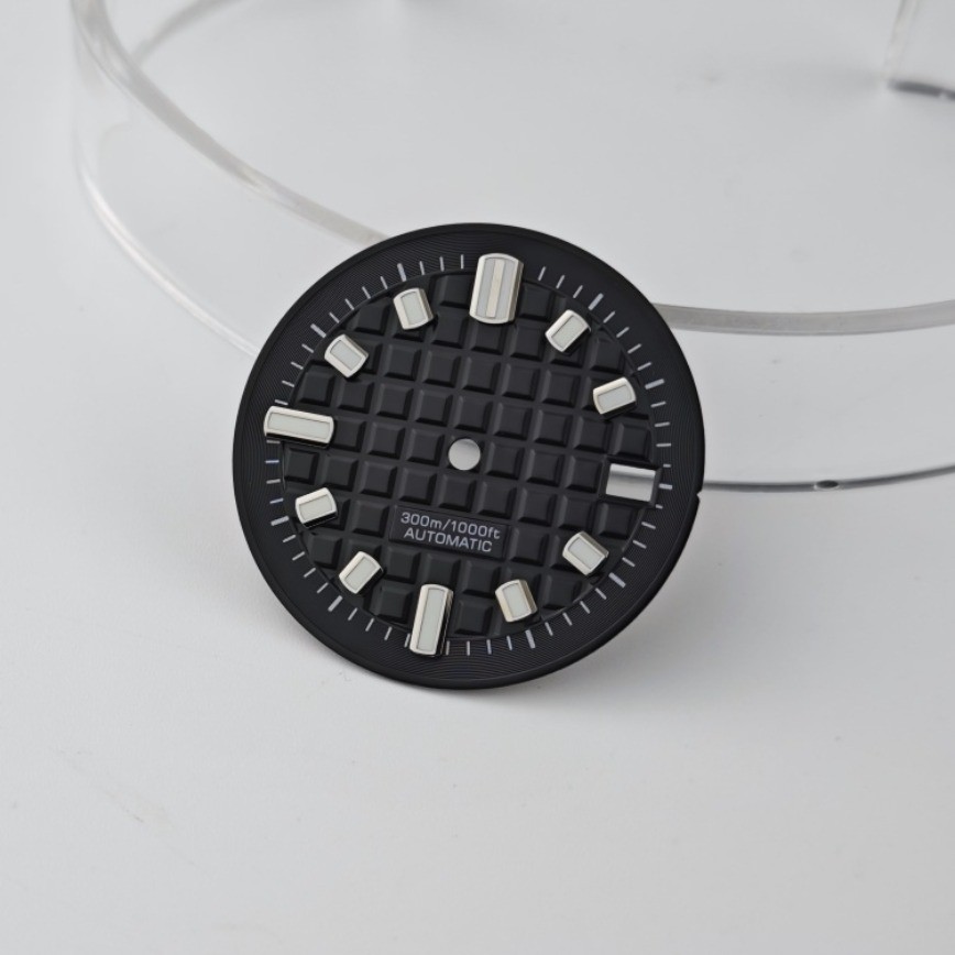 NH35 Dial 30mm Case 42mm Hand Green Luminous for NH35/NH36 Movement Watch Parts