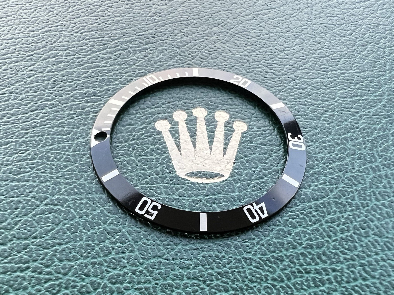 Genuine Rolex Submariner 14060 Black & Silver Watch Bezel Insert OC#1509