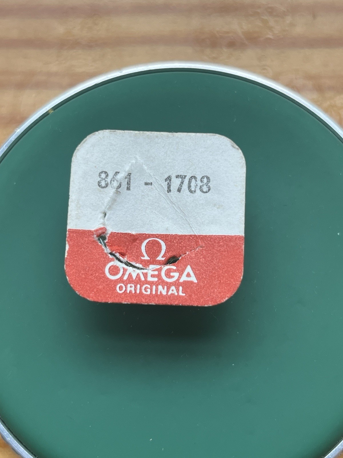 Used In Blister Omega 861-1708 Minute Recording Runner Mounted For 861, 910, 911