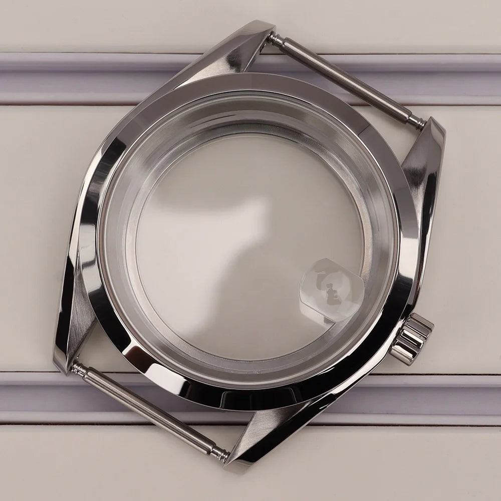39mm Watch Cases Bevel Edge Polished Bezel For NH34 NH35 NH36 NH38 4R36