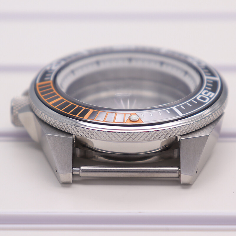 Modified Seiko Samurai 43.8mm Watch Cases Sapphire Glass For Seiko NH35 Movement