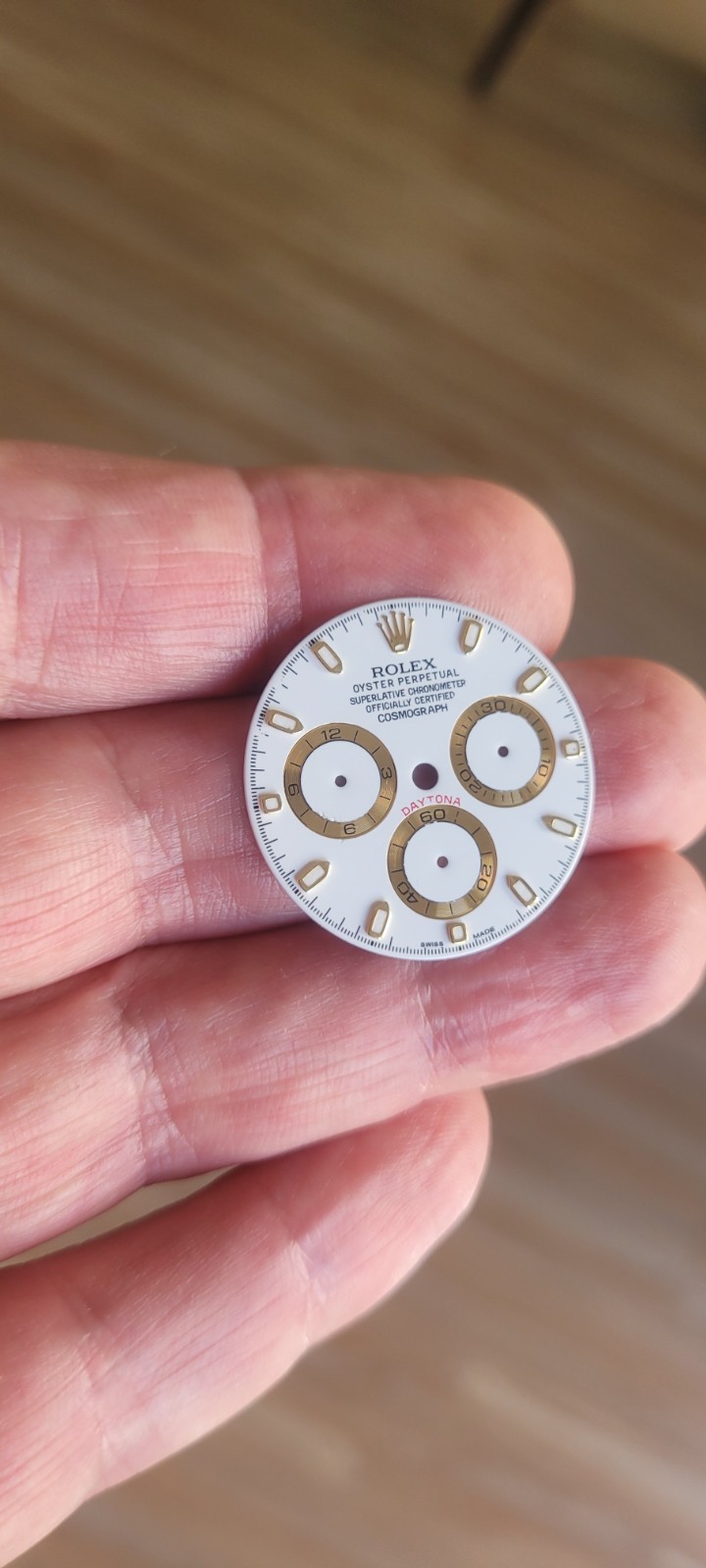 Rolex 100% Genuine Beautiful White Daytona dial for 116523, 116503, 116508, Etc.