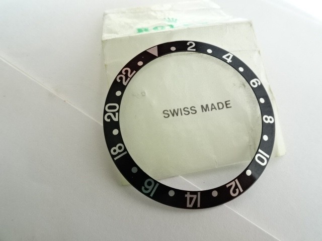 Genuine ROLEX GMT Master BLACK Inlay Bezel 16710 16700 16760 Insert new Conditio