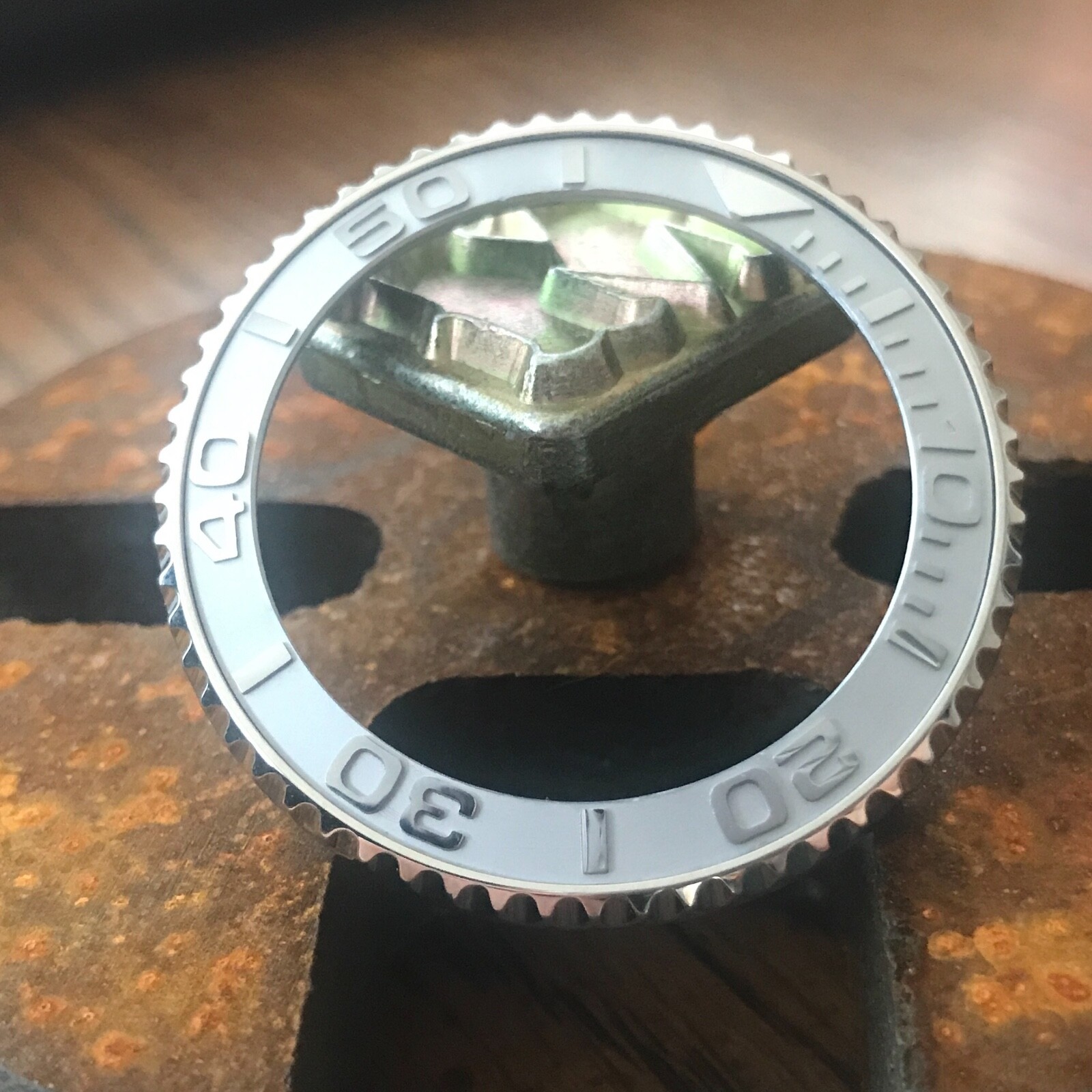 Sub Style Bezel + Silver “YM” Ceramic Insert for Seiko SKX007 SRPD ~ US Seller